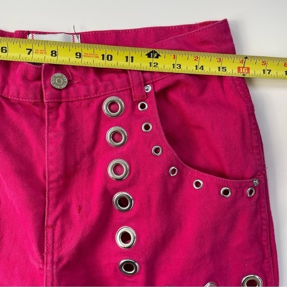 Urban Outfitters BDG Maxo Grommet Cargo Jean in Pink Denim Y2K Size 28 - Picture 10 of 12